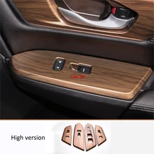 Di legno di pesco grano Finestra di vetro di sollevamento della decorazione del pannello telaio Misura Per Honda CRV CR-V 2017 2018 Accessori