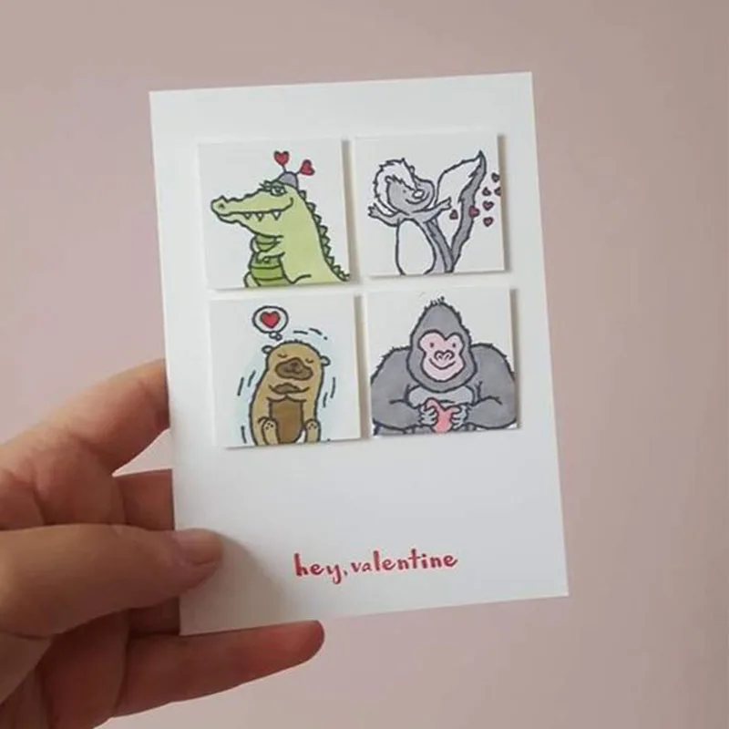 

Dinosaur Transparent Clear Rubber Stamps Sheet Cling Valentine Words Stamp for scrapbooking Paper Card DIY Crafts