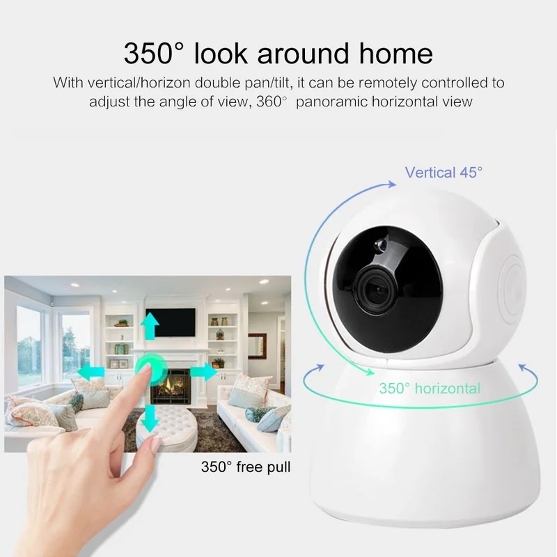 Беспроводная домашняя камера Full HD 1080P 720P ночное видение Wi Fi PK Xiaomi Mijia|Видеокамеры