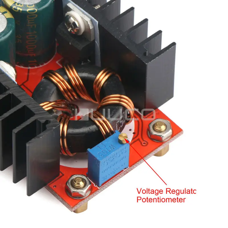 5 шт./лот 100 Вт Регулируемый Модуль питания DC 10~ 32 В до 12~ 35V10A регулятор напряжения/зарядное устройство/адаптер/мощность ноутбука