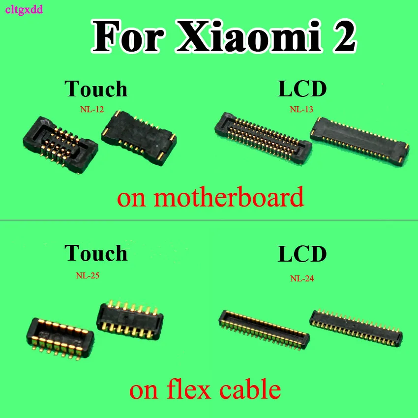 Cltgxdd 2 шт. FPC FFC разъем для Xiaomi Mi2 сенсорный и ЖК-дисплей экран на материнской плате