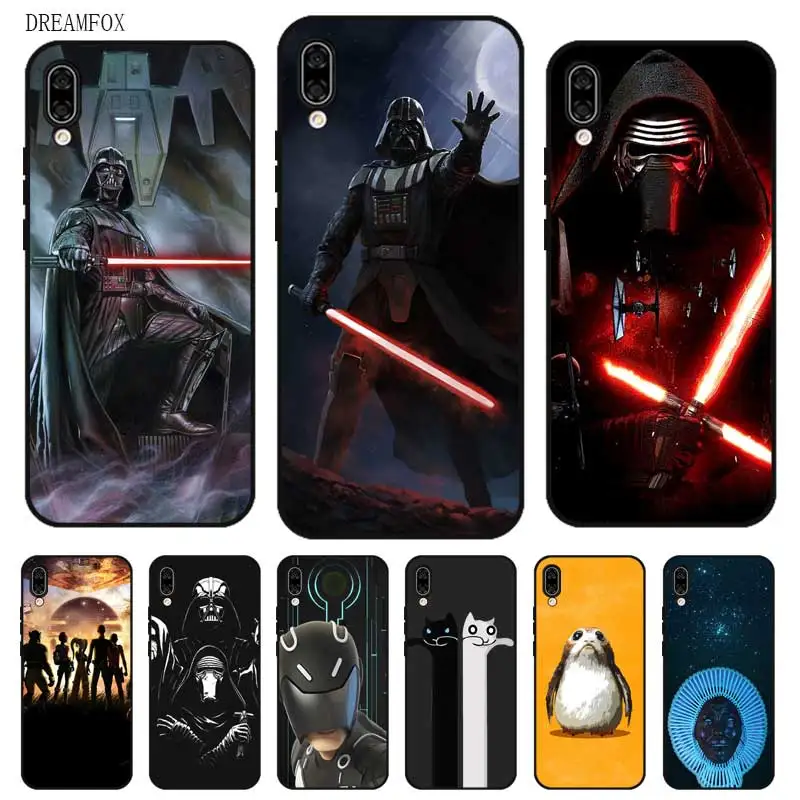N412 Star War Hot Black Silicone Case Cover For Huawei Honor 6A 6C 6X 7C 7X 8 Lite Pro |