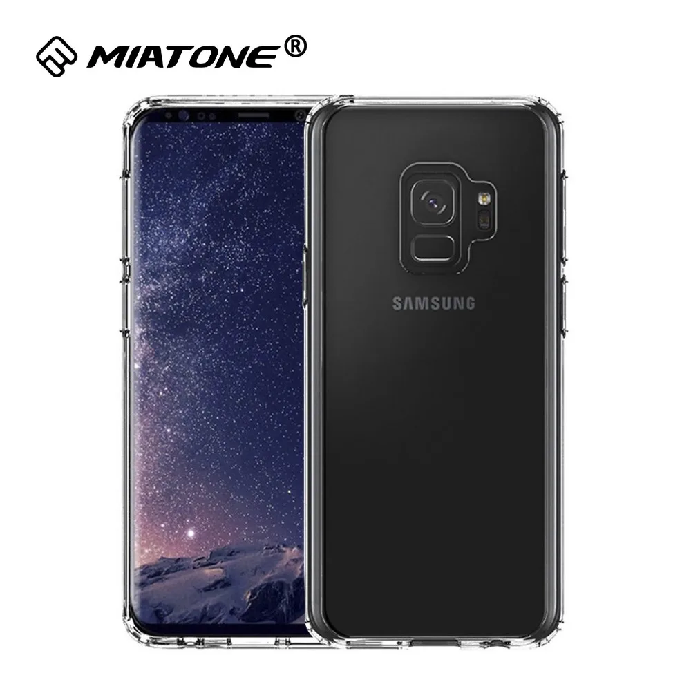 

Case For Samsung Galaxy S9 S9 Plus, Clear Transparent Shock Proof Scratch Resistant PC Back Cover + TPU Bumper Protective Cases