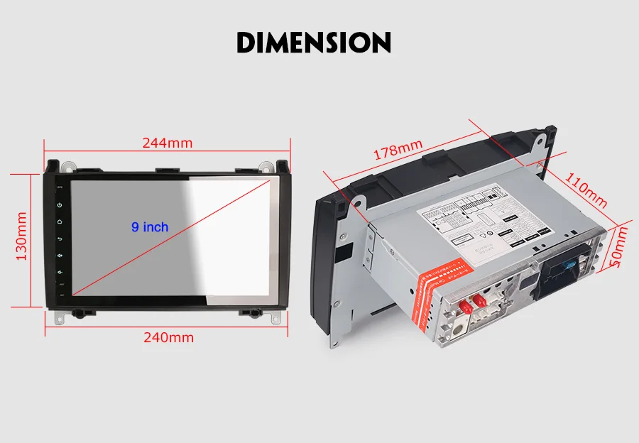 Top Erisin ES7801B 9" Android 8.0 Octa core 4G RAM Car DVD GPS Radio DVR DAB+ DVD For Benz A/B Class Sprinter Viano Vito 27