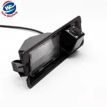 Visión CCD HD Noche visión 4 LEDS Rearview Especial Del Coche de Visión Trasera Cámara reversa de reserva para Nissan March Renault Logan Sandero W