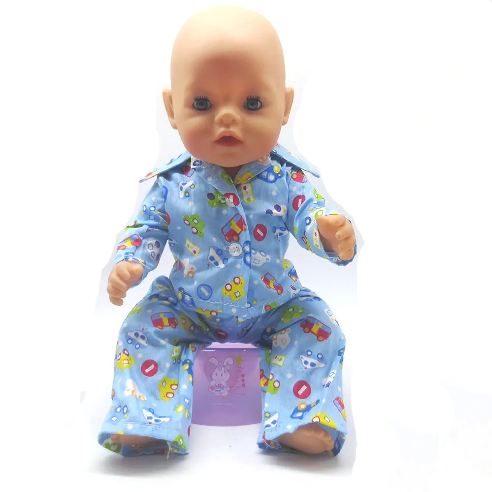 43-сантиметр детские зимние пижамы также подходят для детских игрушек аксессуары носили 18-дюймов куклы f410