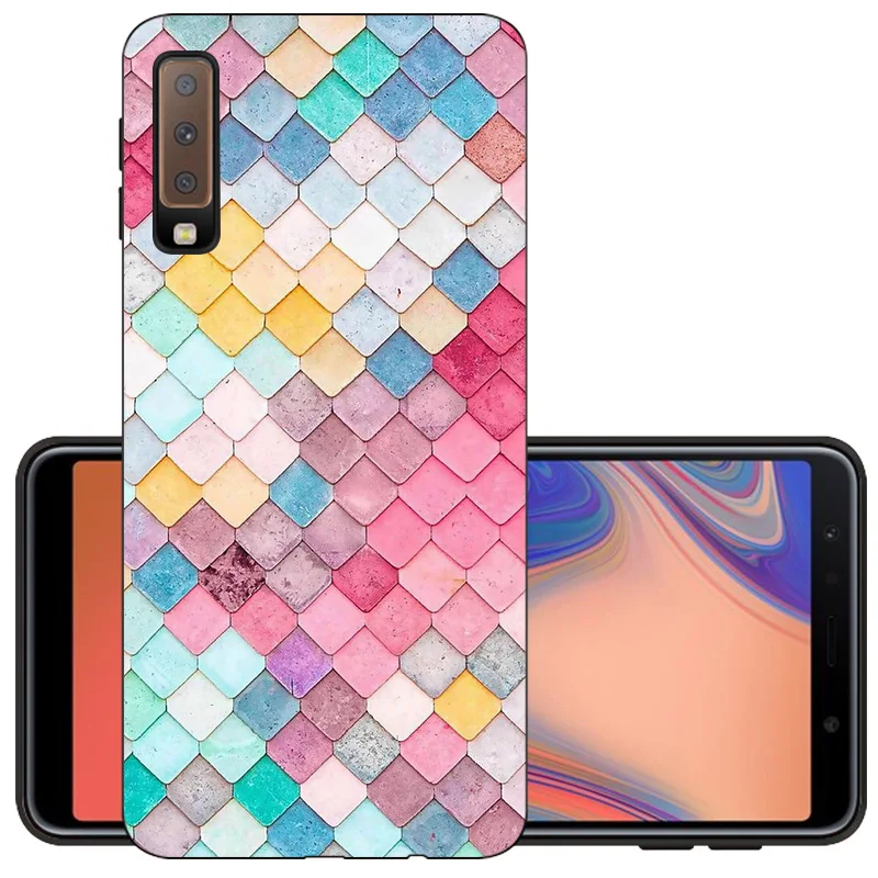CROWNPRO A7 2018 чехол из ТПУ для Samsung Galaxy A 7 A750 чехлы телефонов мягкий с задней стенкой и