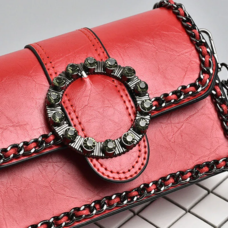 2018 Women Fashion Chain Flap Shoulder Bag Autumn Hot Female INS Popular Handbag Ladies Mini Vacation Crossbody PU BolsaSS3457 (19)