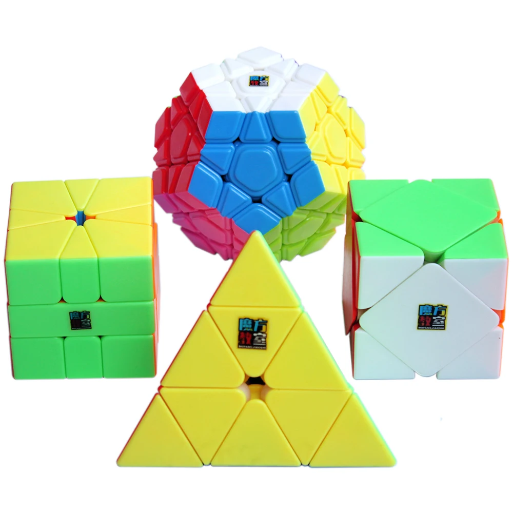 4 шт./компл. 3*3*3 треугольник 3x3x3x3x3 Megaminx Skew SQ1 MoYu куб класс магические Кубики пазлы