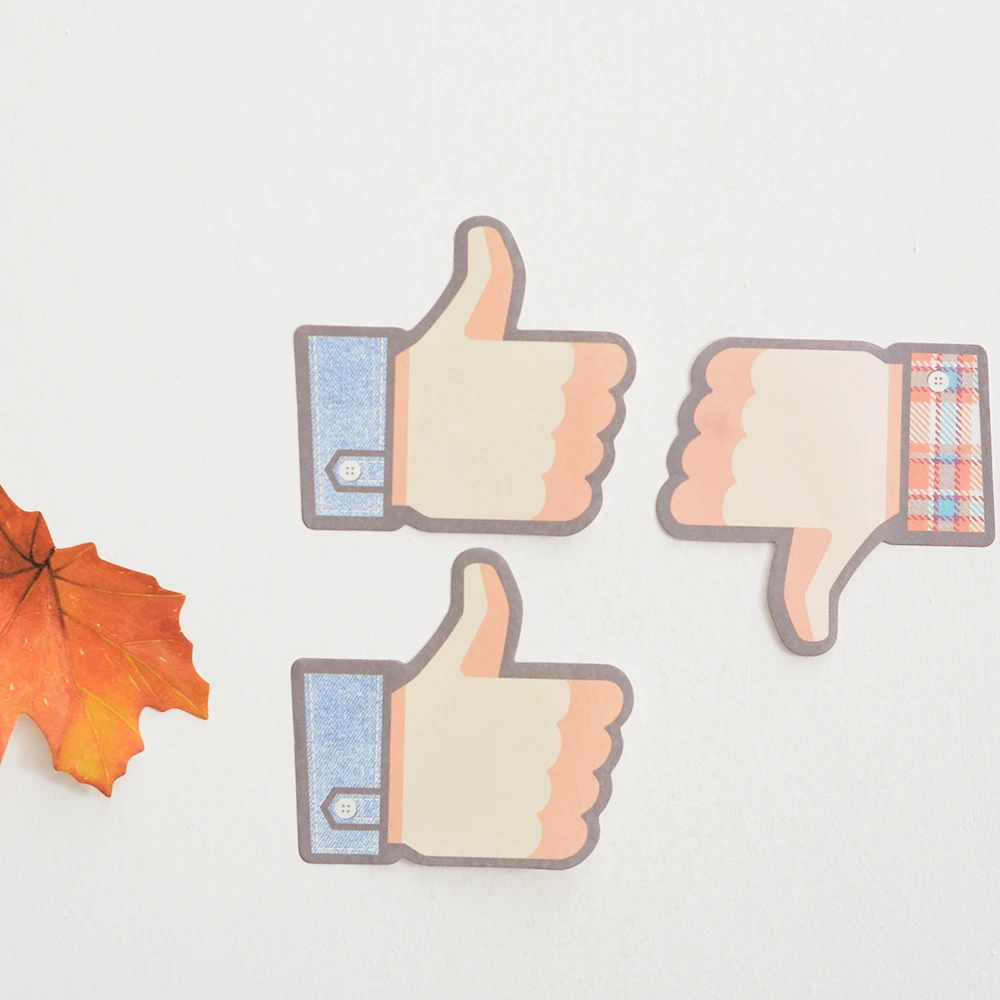 

Cute Thumb Memo Pad Sticky Note Kawaii Paper Scrapbooking Stickers Pad novelty Items Stationery