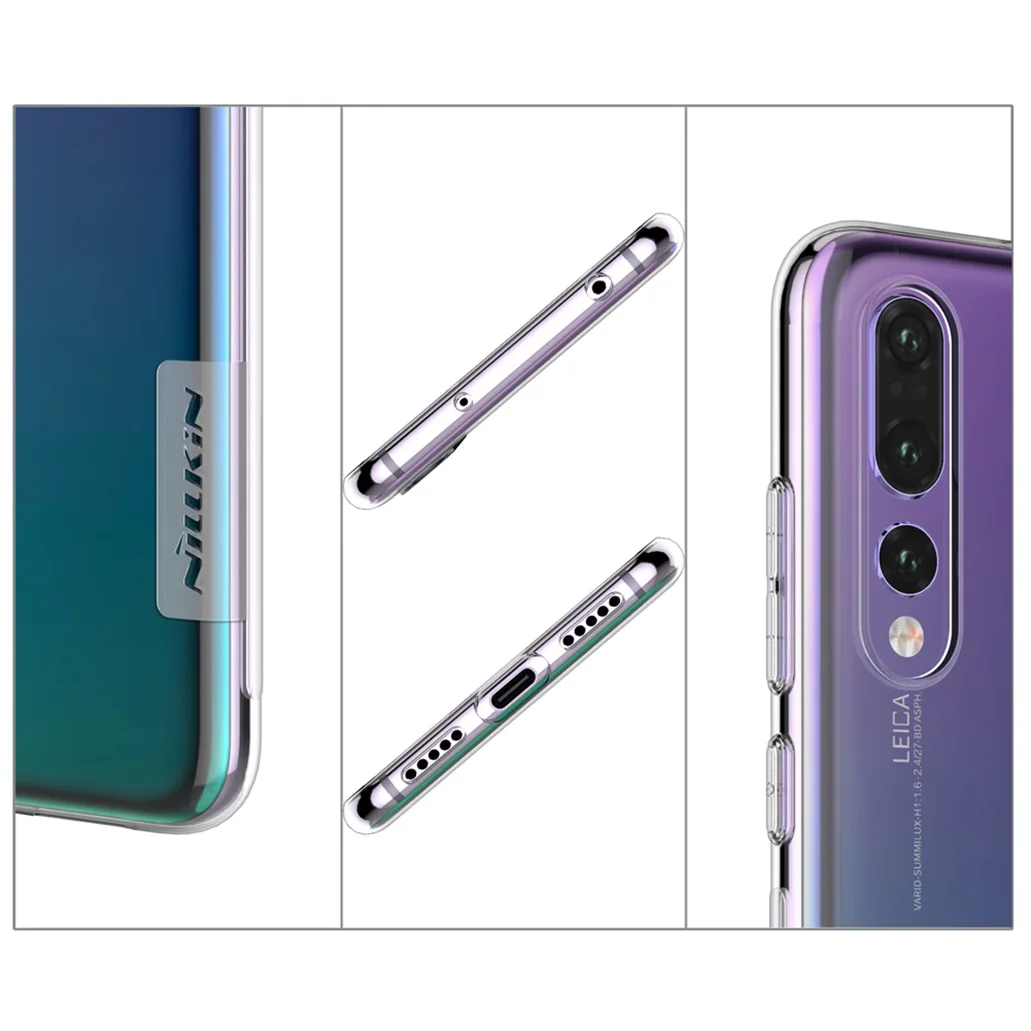 Для huawei P20 Pro Чехол P20 Lite Nova 3E чехол Nillkin природа прозрачный мягкий кремний ТПУ задняя крышка для huawei P20 Pro