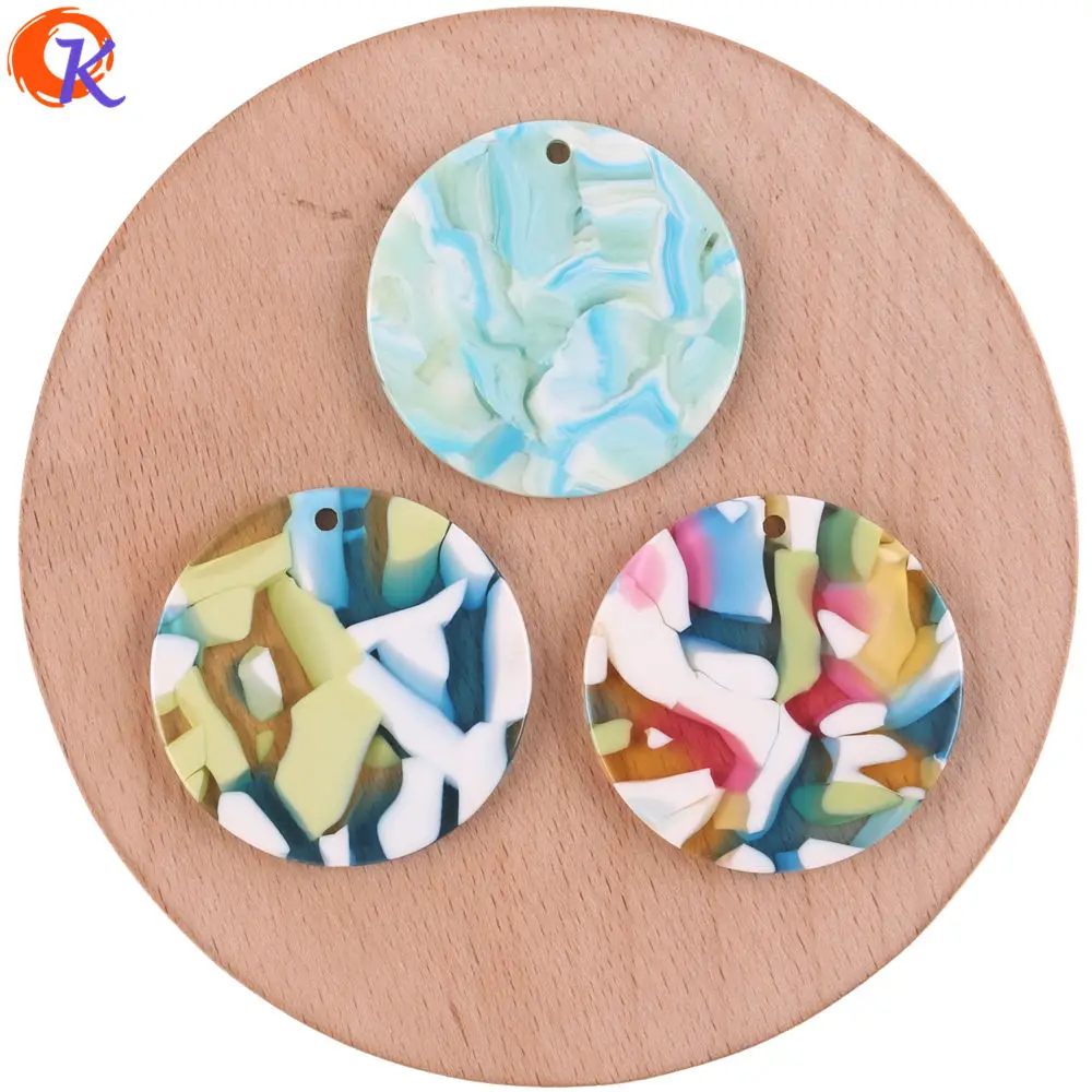 

Cordial Design 50Pcs 35MM Jewelry Making/Earring Accessories/Acetic Acid Beads/DIY/Round Coin Shape/Hand Made/Earring Findings