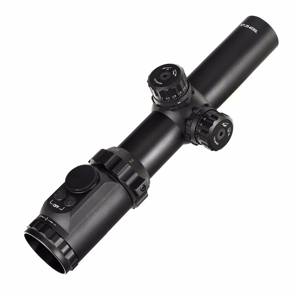 الصيد قناص KT 1.25-4X30L بندقية Riflescope الاتفاق R12 الزجاج المحفور شبكاني llluminate الأبراج قفل إعادة 35 مللي متر أنبوب التكتيكية البصر الصيد قناص KT 1.25-4X30L بندقية Riflescope الاتفاق R12 الزجاج المحفور شبكاني llluminate الأبراج قفل إعادة 35 مللي متر أنبوب التكتيكية البصر