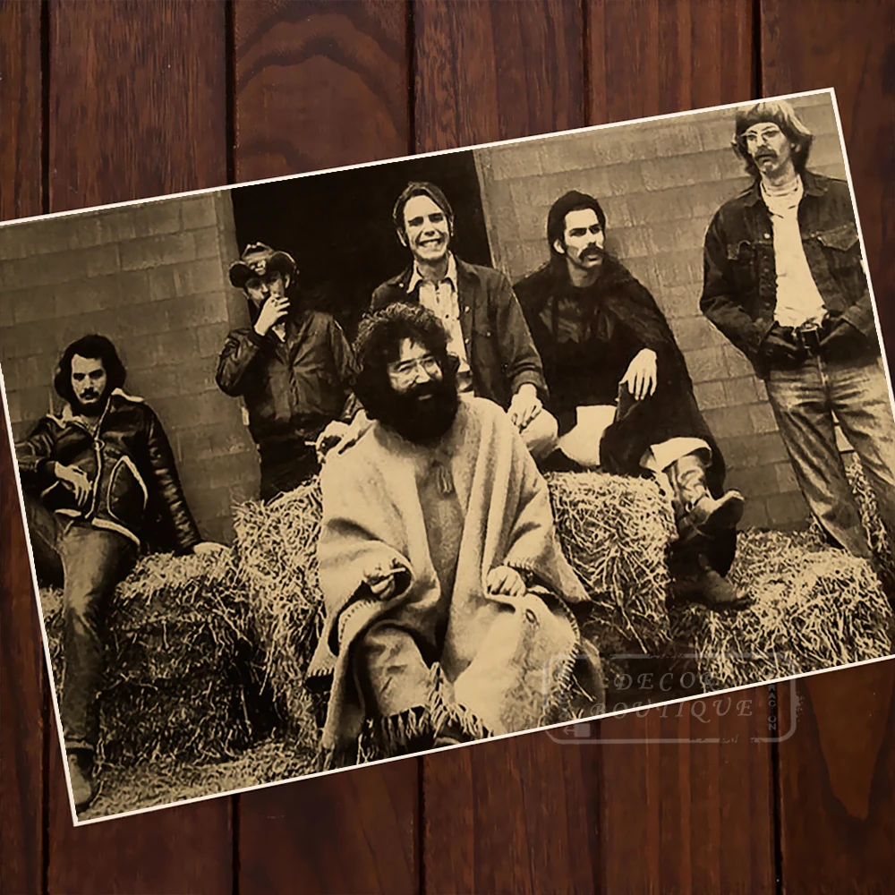 

Memory of Grateful Dead Old Classic Vintage Retro Canvas Alloy Wood Frame Poster DIY Wall Home Bar Posters Home Decor Gift