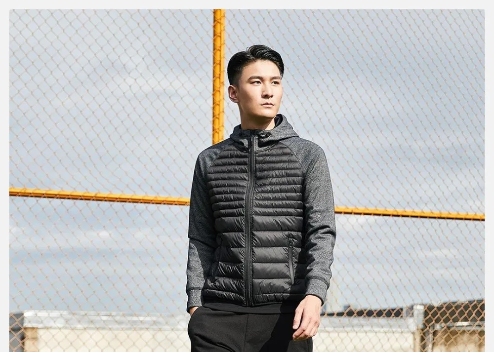 Xiaomi Uleemark Men cotton-padded clothes Sports series Winter Autumn outdoor Spliced sportswear Camping Male Jacket Coat (9)