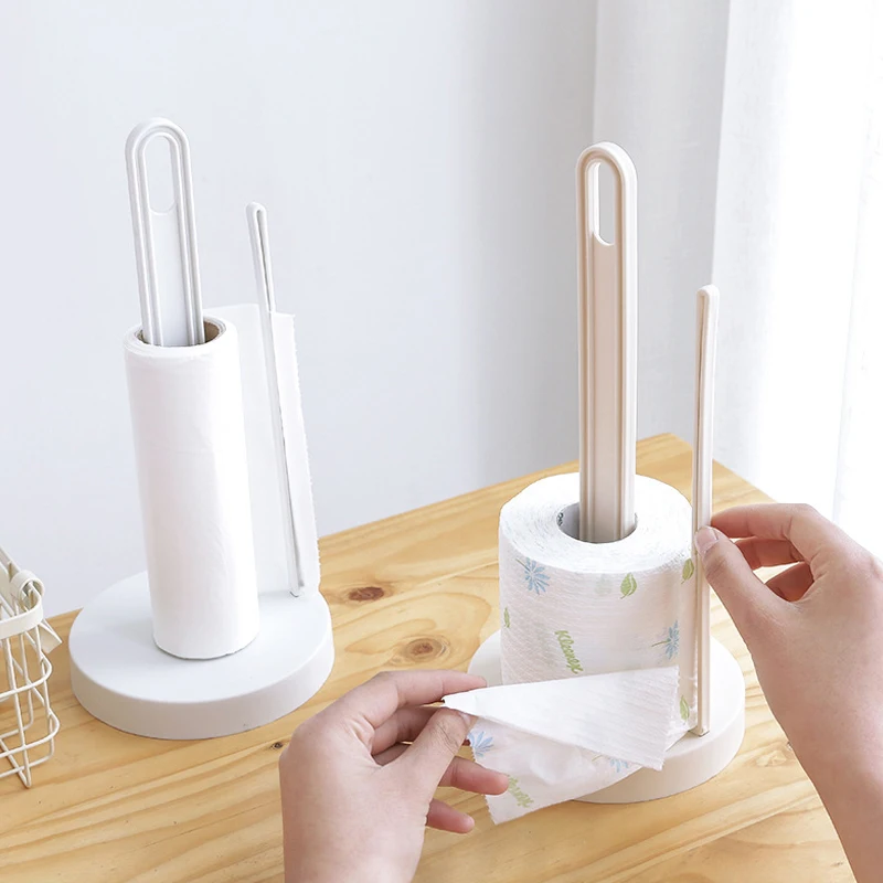 Toilet Paper Holder Vertical Towel Rack Toilet Paper Holder Kitchen Paper Dispenser Bathroom