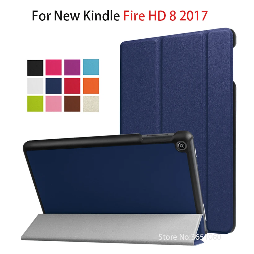 Чехол для Amazon New Kindle Fire HD 8 2017 выпуск смарт-чехол нового fire hd 7-го поколения дисплей