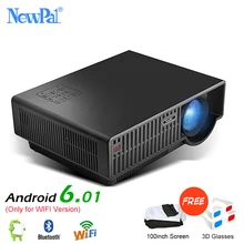 Newpal LED Projector C90 UP 5000Lumen 1920x1080p Android 6.01 Full HD 4K Home Theater Beamer Support Airplay Miracast Proyector
