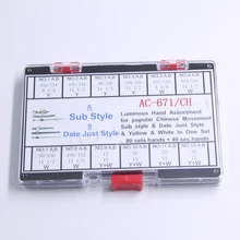 Часы ручной набор светящиеся руки ассортимент для популярного китайского движения суб стиль и дата просто стиль
