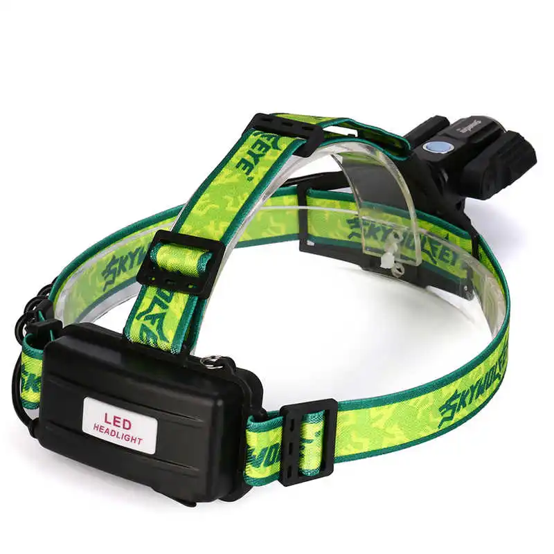 15000LM 3X XM-L T6 powerful led flashlight rechargeable 18650 Headlamp Headlight Light Torch flashlights headlamps #4S3 (5)