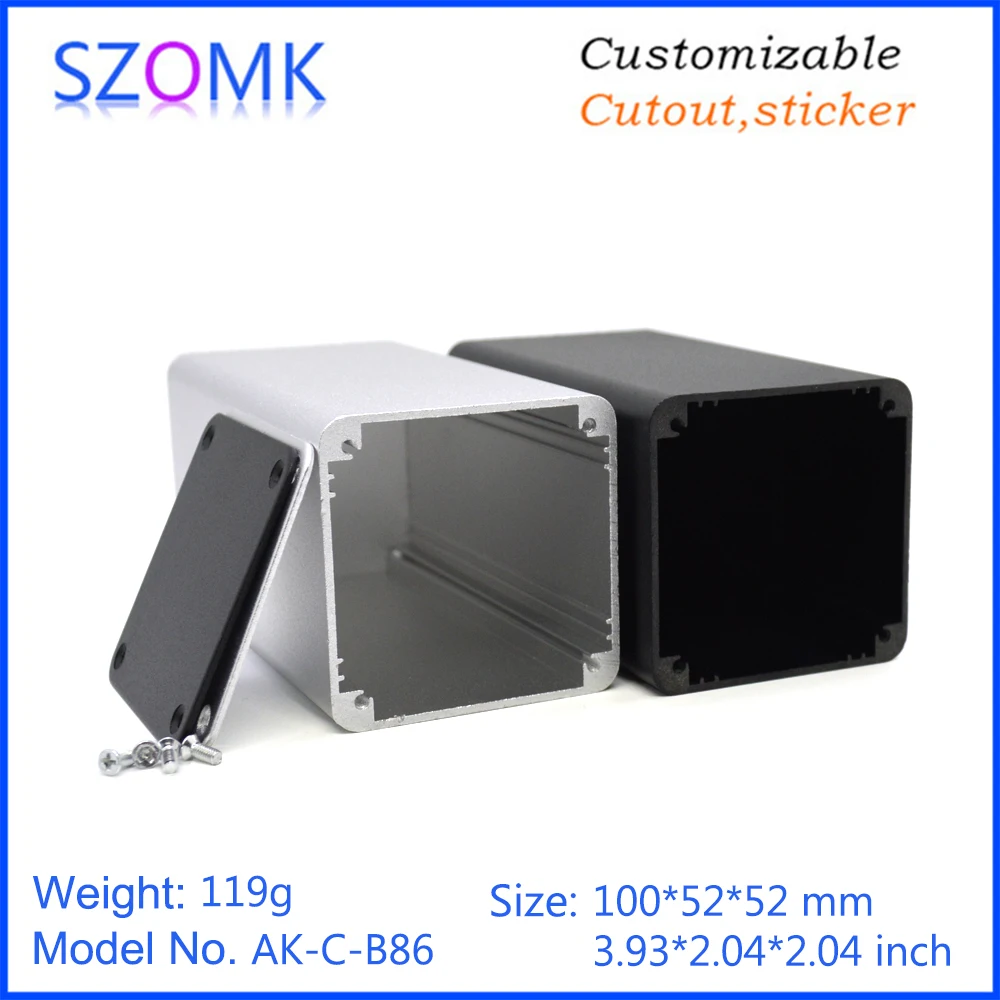 szomk aluminum enclosure for electronics device housing for pcb design audio aluminum control box enclosure casing (1)