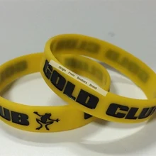 Customeizd зеленый сплошной браслет ручной браслет напульсники debossed(выгравированы) с вашим дизайном желтый цвет заполнены для логотипа