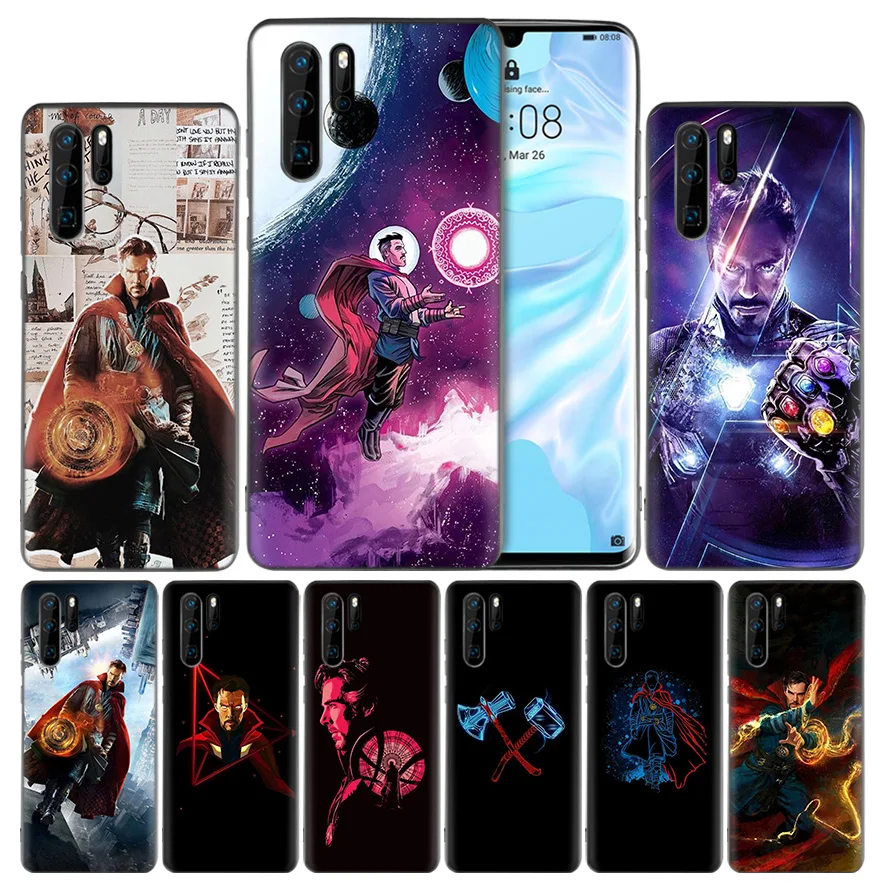 

Dr. Doctor Strange Silicone Black Case Cover for Huawei Mate 20 10 P30 P20 P10 Lite Pro P Smart Plus 2019 Enjoy 9S 9E Nova 4E
