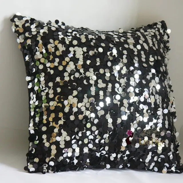 496 New luxury big round sequin cushion cover Cushion sofa bed room