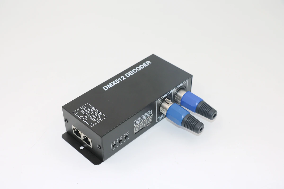 Светодиодный декодер DMX512 цифровой дисплей постоянный ток 5 В 12 24 трехканальный