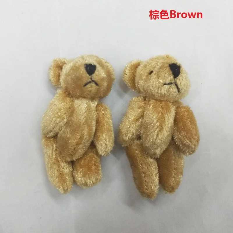 10 шт 4 5 см Kawaii маленькие плюшевые мишки мягкие игрушки бархатные куклы для детей