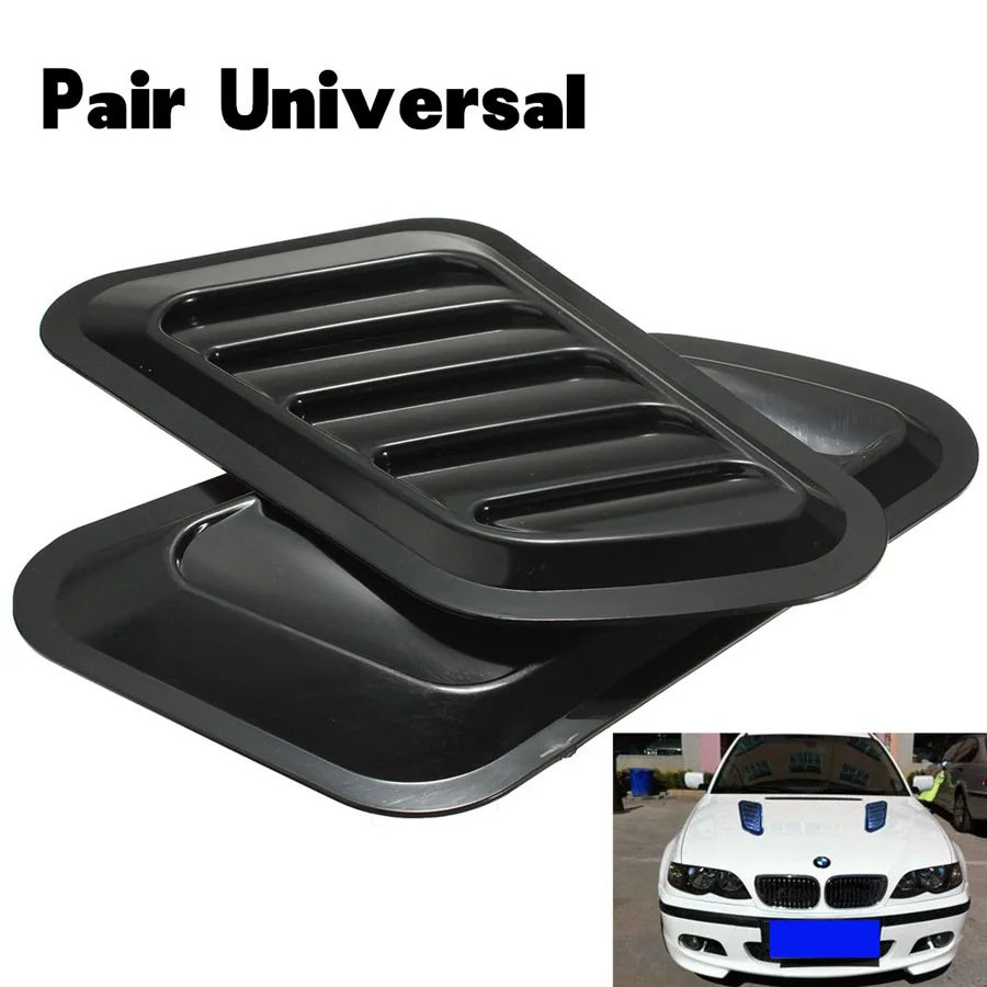 

Universal 1Pair Vent Cover Car Decorative Air Flow Intake Scoop Turbo Bonnet Hood Fender Car Styling Free Shipping