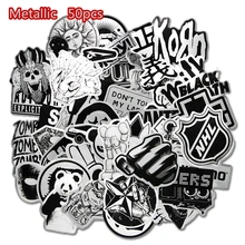 50pcs lot Metallic Color game of Thrones Stickers for Skateboard Laptop Snowboard Car Phone Home Decor