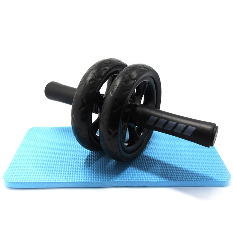 Abdominal Wheel with Mat No Noise Muscle Double-wheeled abdominal wheel Workouts addominali Fitness Exercise Training Equipment