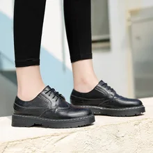 Баллок Women'lace повседневная обувь Академии английский ветер раз Удобная обувь кожаные туфли с резными brogues6.15