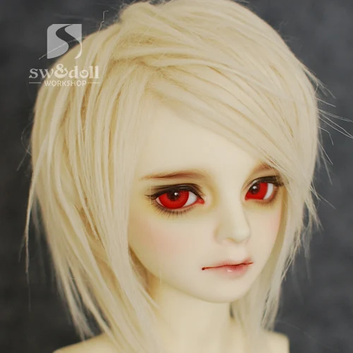 Full Size Milk-tea Color BJD Doll Fur Wig for 1/12 1/8 1/6 1/4 1/3 Uncle HH17 | Игрушки и хобби