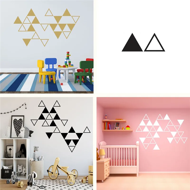 

Wall Stickers Triangle creative combinat wallpaper for living room kids wall stickers decor for home l121813