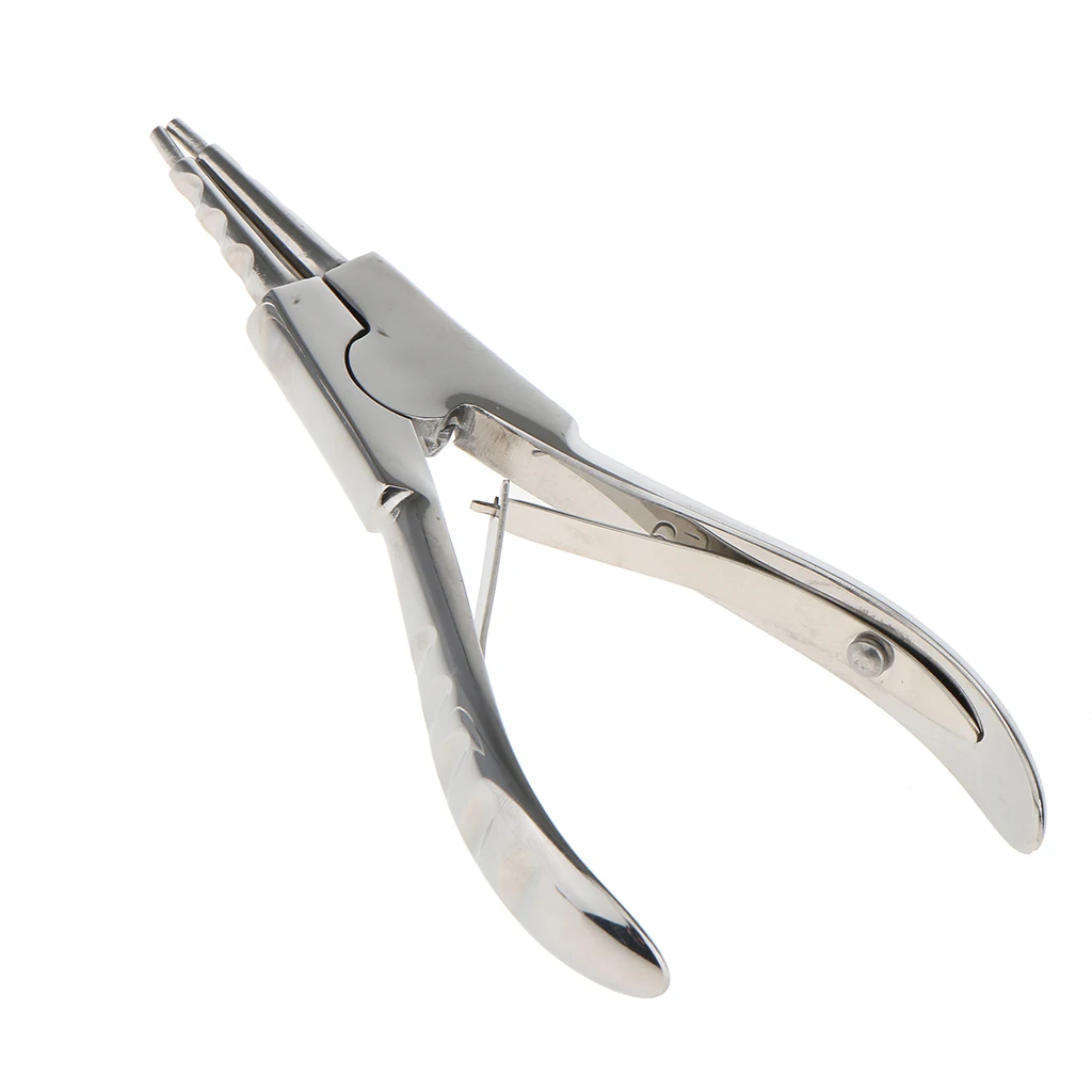  6'' Stainless Steel Ring Opener Piercing Tool Hoops Captive Bead Jewelry Forceps Opening Pliers