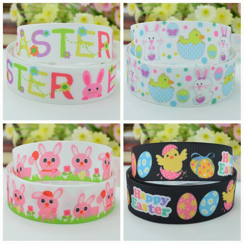 Grosgrain Bunny Rabbit Printed Ribbon 7//8/" 22mm