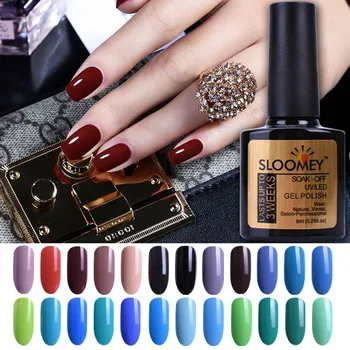

High Quality SLOOMEY Gel Varnish Lacquer Nail Art DIY 165 Colors Soak off Organic Odorless Enamels LED UV Nail Gel Polish