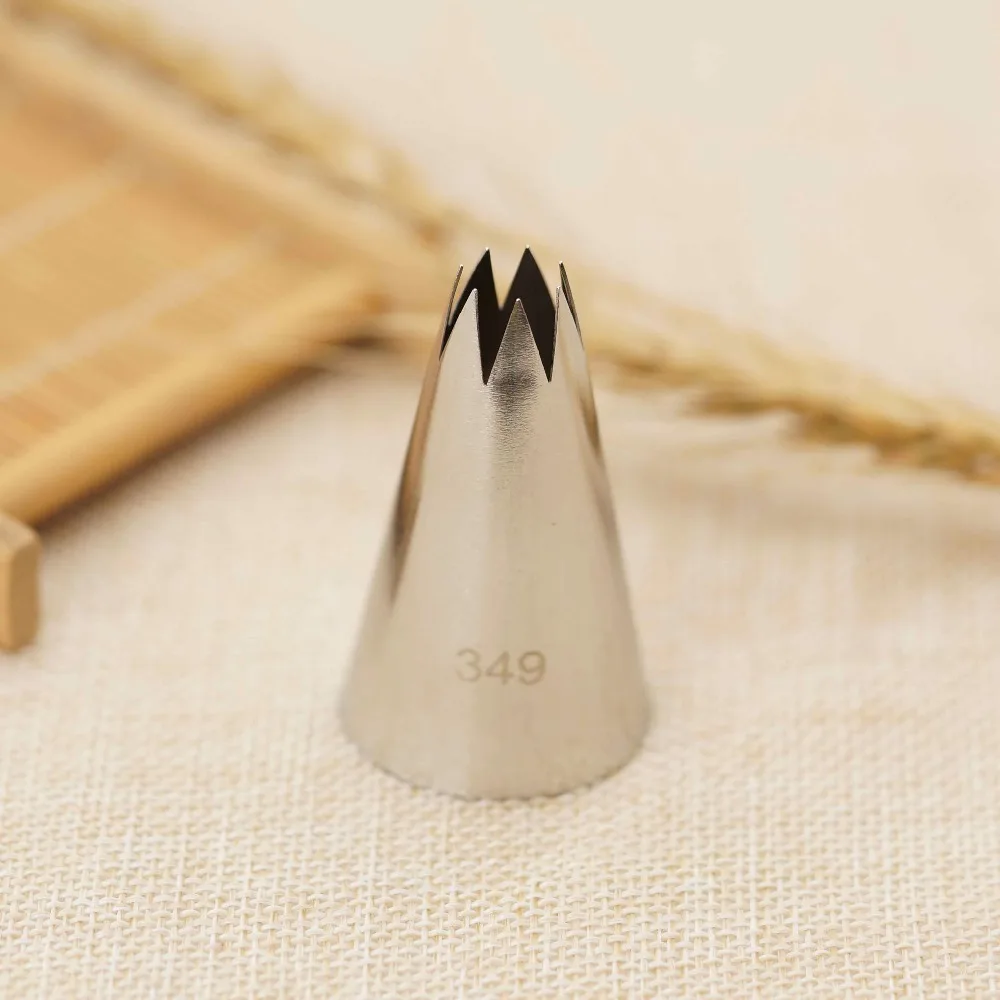 

#349 Piping Nozzle Pastry Cookies Tools Icing Tip Cake Decorating Cupcake Creates Open Star Drop Flower