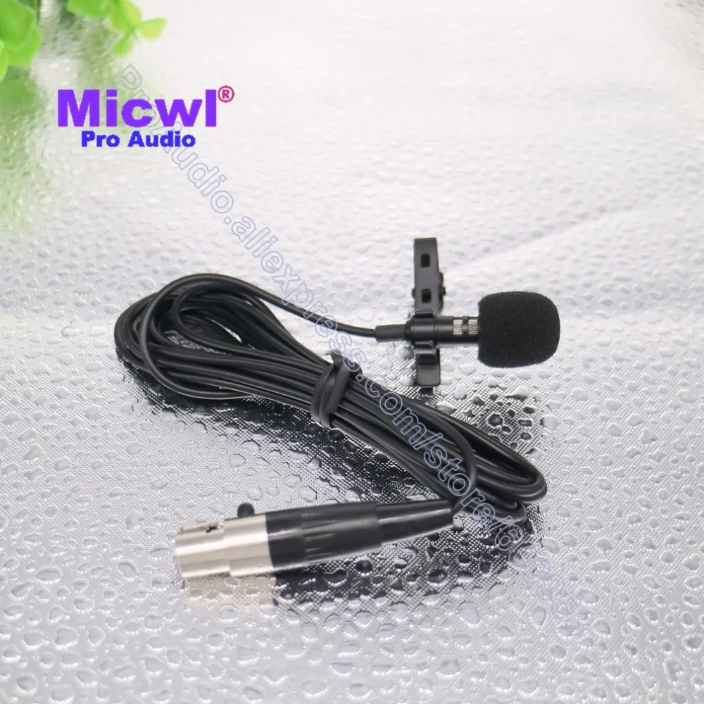 Micwl TA3F мини 3-конт. xlr галстук петличный всенаправленный микрофон для AKG Samson беспроводной карманный Системы