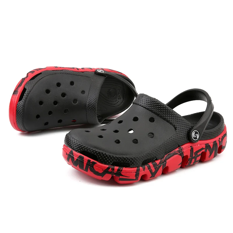 SERENE Brand Croc Summer Casual Sandals New Man Aqua Clog Slipper Hot Male Band Sandalias Swimming Shoe Ocean Beach Garden Shoes