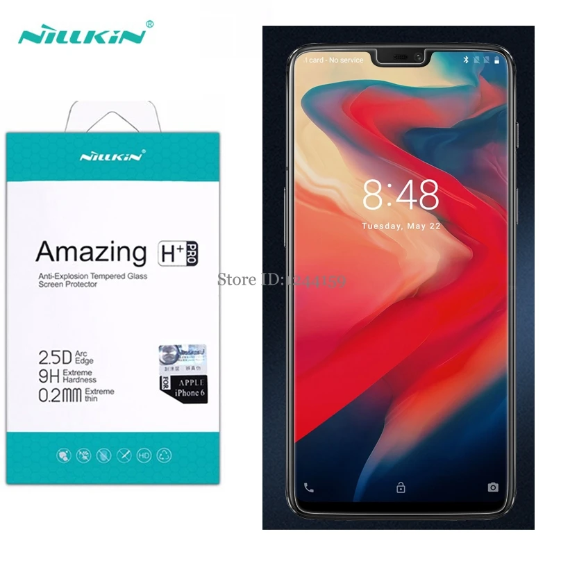 

2.5D for Oneplus 6 screen protector Nillkin Amazing H&H+PRO Tempered Glass For One plus 6 Phone Screen Protector