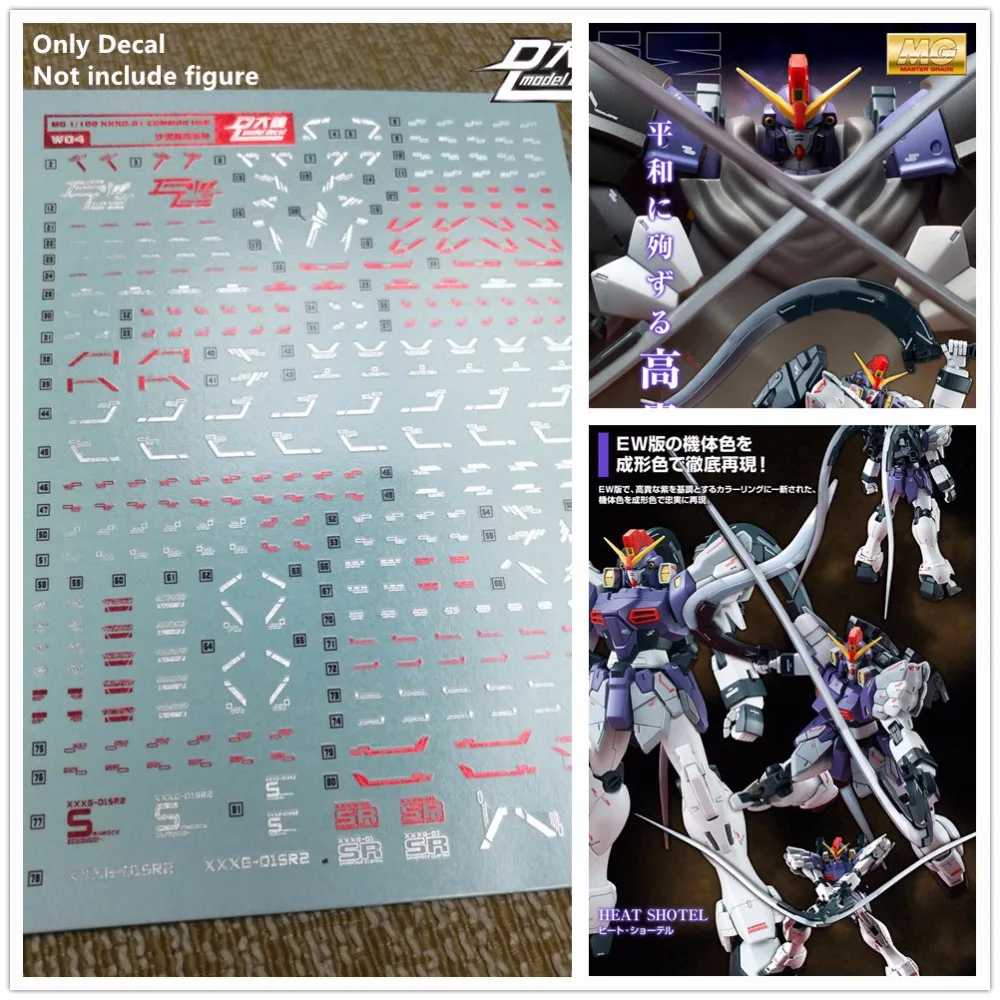 

D.L high quality Decal water paste W04 For Bandai MG 1/100 SANDROCK EW PB Gundam DL078