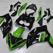 ER-6F- Кузов для Kawasaki ER-6F Обтекатели ER6F зелено-черные обтекатели