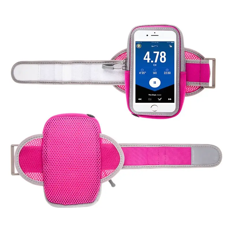 Дышащая ткань спортивный ремешок для Iphone 7 X XS XR 8 Plus Чехол держатель ленты на руку для мобильного телефона чехол 6 дюймов Универсальный