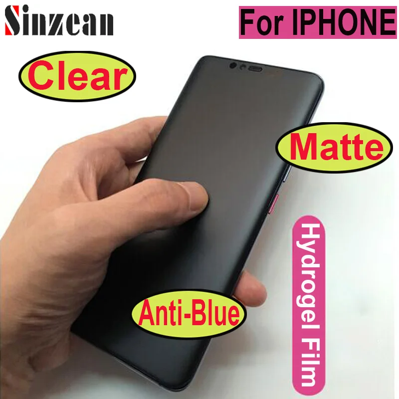 200pcs For IPHONE 12 Pro/XS MAX/XR Clear/Matte/Anti blue hydrogel film For IPHONE 11 Pro Max/678 Plus Soft PET screen protector|Phone Screen Protectors| - AliExpress