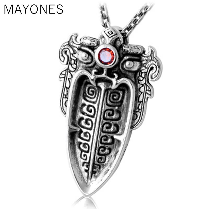Винтажная подвеска-тату MAYONES в китайском стиле с животным лицом Мужская и Женская