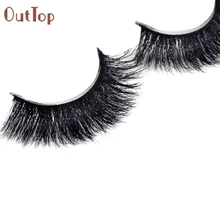 OutTop под глазами колодки ресницы длинные Для женщин мягкая 3D норки моделирования Толстая этап ресницы ресниц Июль 17