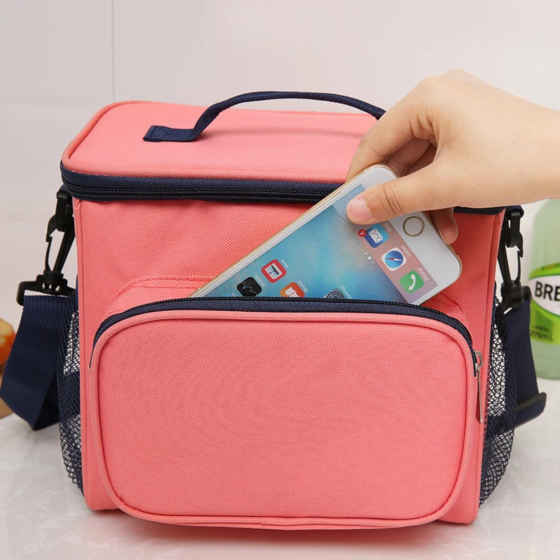 16L Thicken Folding Fresh Keeping Waterproof Nylon Lunch Bag Cooler Bag for Steak Insulation Thermal Bag Insulation Ice Pack